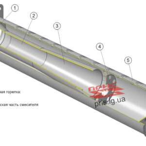 Атмосферний пальник Polidoro 8 кВт довжина 250 мм — оригінал Італія