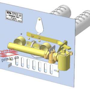 Газовий пальник ПРІС УГОП-П-16 (16 кВт) для печі | Сертифікований | Виробництво Україна. Вид спереду
