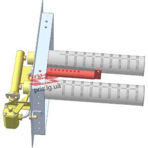 Газопальниковий пристрій ПРІС УГОП-П-16 з мікрофакельними пальниками вид збоку