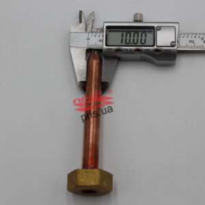 Гільза мідна для датчика температури з внутрішнім різьбленням 1/2" L=100 mm - ПРІС — Газопальникові пристрої